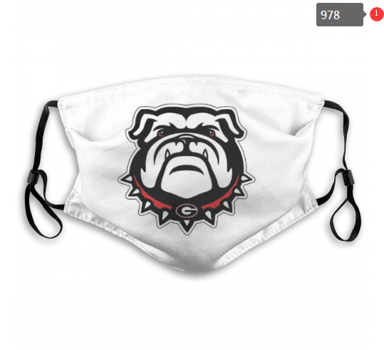 NCAA Georgia Bulldogs #8 Dust mask with filter->ncaa dust mask->Sports Accessory